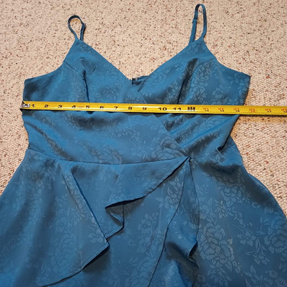 Bcbgeneration Blue Asymmetrical Ruffled Mini Dress - image 6